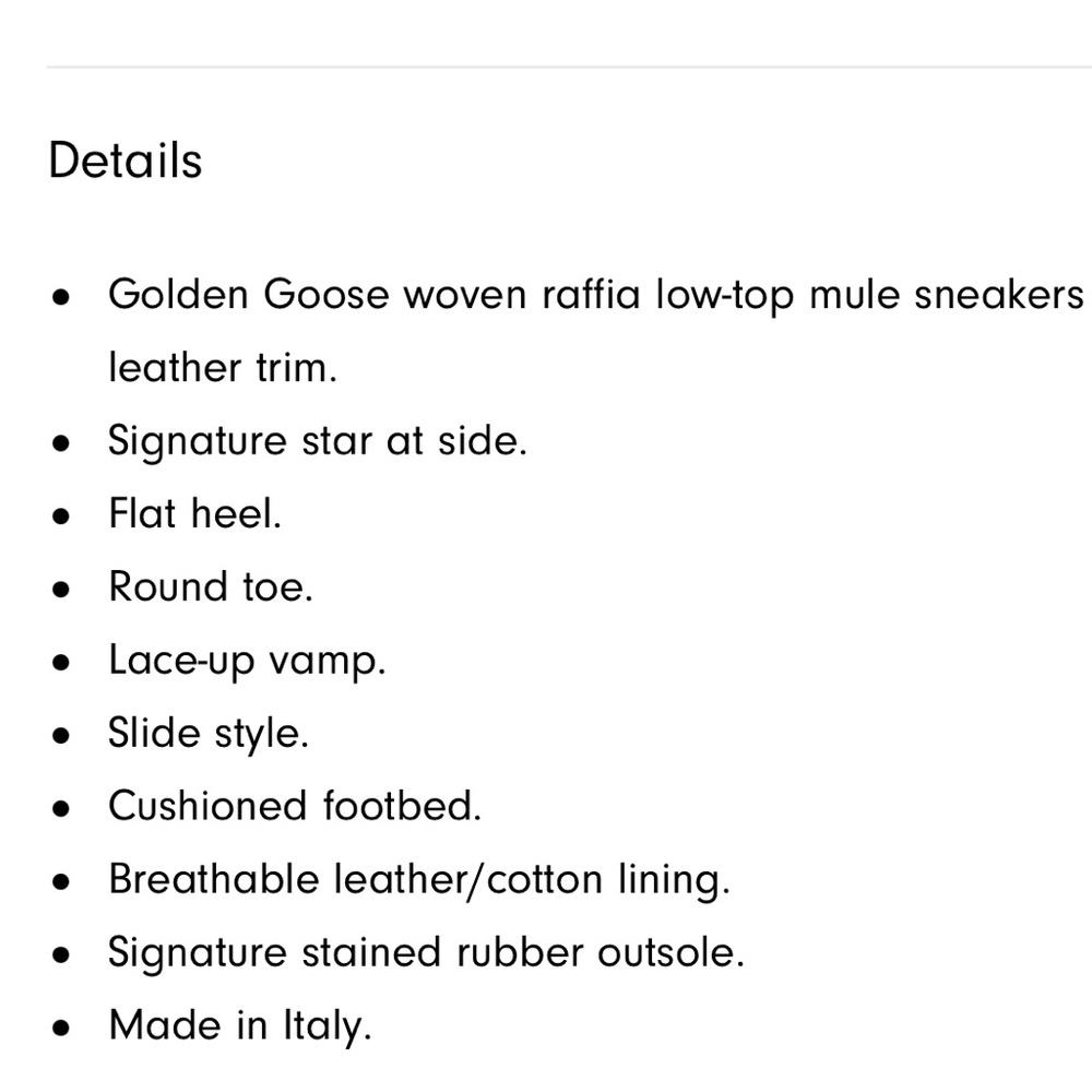 ⭐️RARE Golden Goose Superstar Sabot Raffia Low-Top Sneakers sz 10 / 40 ⭐️ NIB - Picture 7 of 7